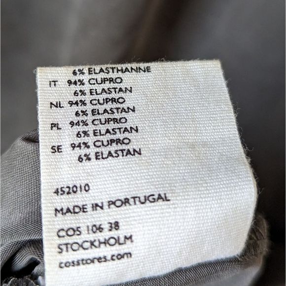 COS Grey Long Sleeve Modern Shift Dress Women’s S Minimalist - Picture 9 of 9